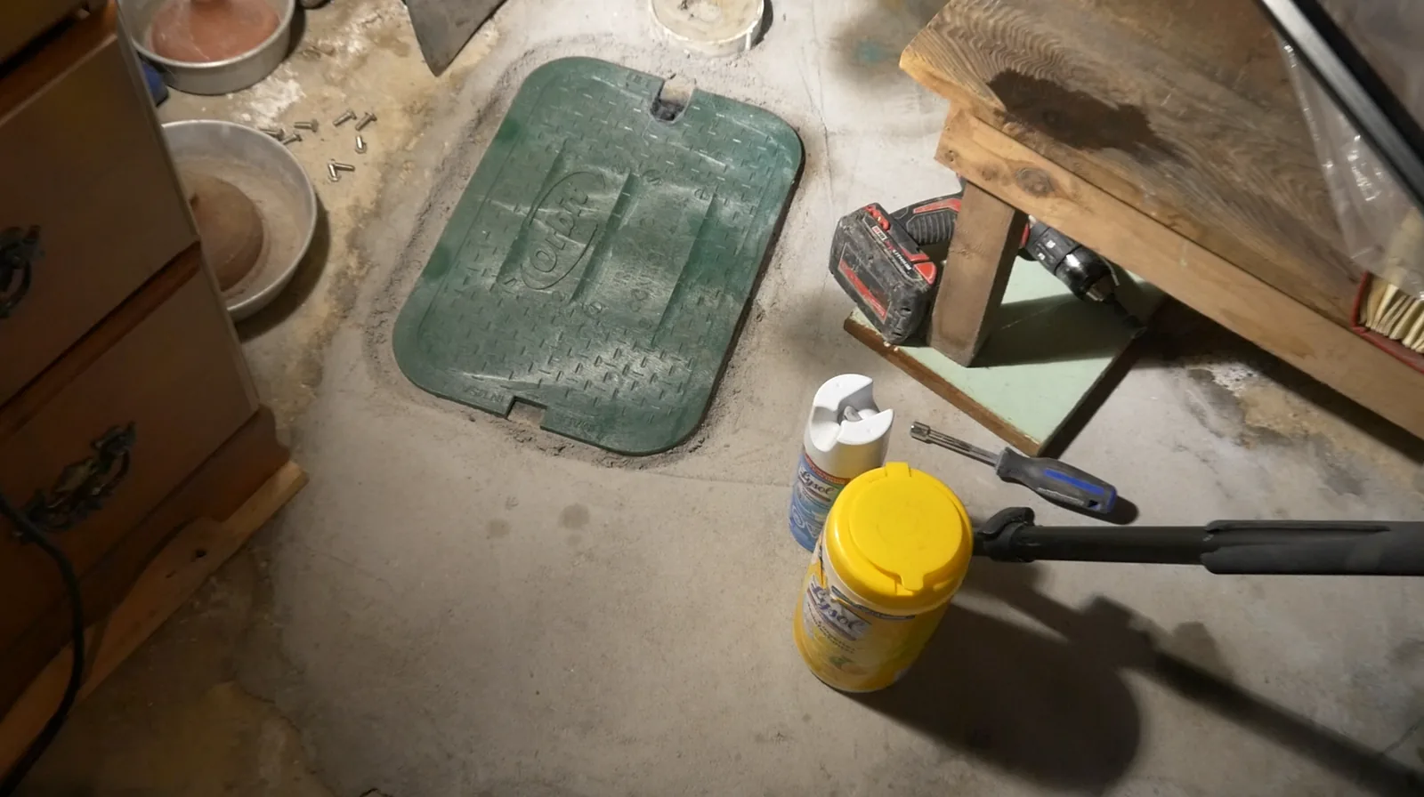Access cover restoration example.